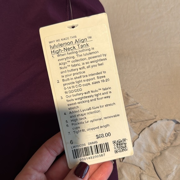 NWT Lululemon Align High Neck Tank - Picture 3 of 8